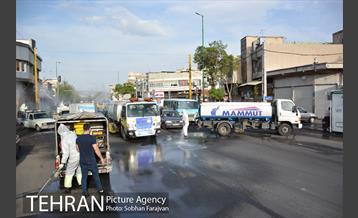 عملیات ضدعفونی معابر محله شوش  15