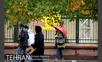 بارش باران پاییزی در تهران 32