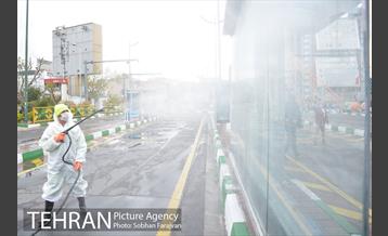 ضدعفونی معابر سطح شهر 11