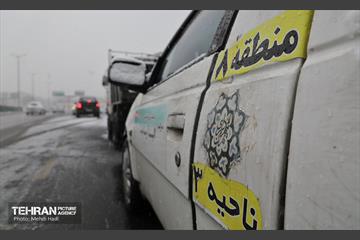 روز برفی در منطقه 8