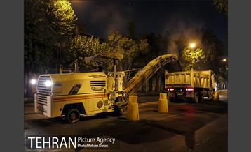 توزیع 5 هزار تن آسفالت در معابر منطقه دوازده 9