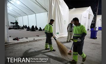 ارائه خدمات نیرو های خادم الحسین (ع) در مرز شلمچه 14