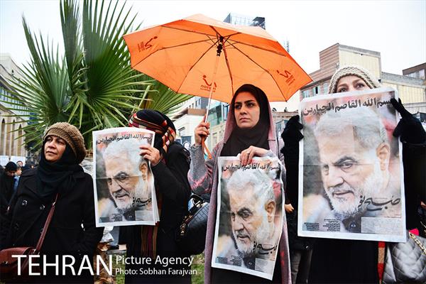 تجمع مردم تهران در پی شهادت سردار قاسم سلیمانی 22
