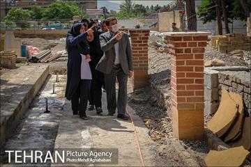 بازدید مهندس شاپور رستمی معاون هماهنگی و امور مناطق شهرداری تهران از پروژه های منطقه ۸ 6