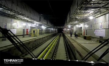 تست گرم بخش میانی خط ۶ مترو تهران 22