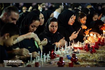 شام غریبان حسینی در عزادارخانه مکتب تشییع