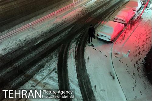 صبح برفی تهران 18