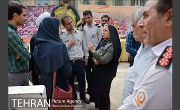 بازدید اعضای شورای اسلامی شهر از نمایشگاه آتش نشانی 8