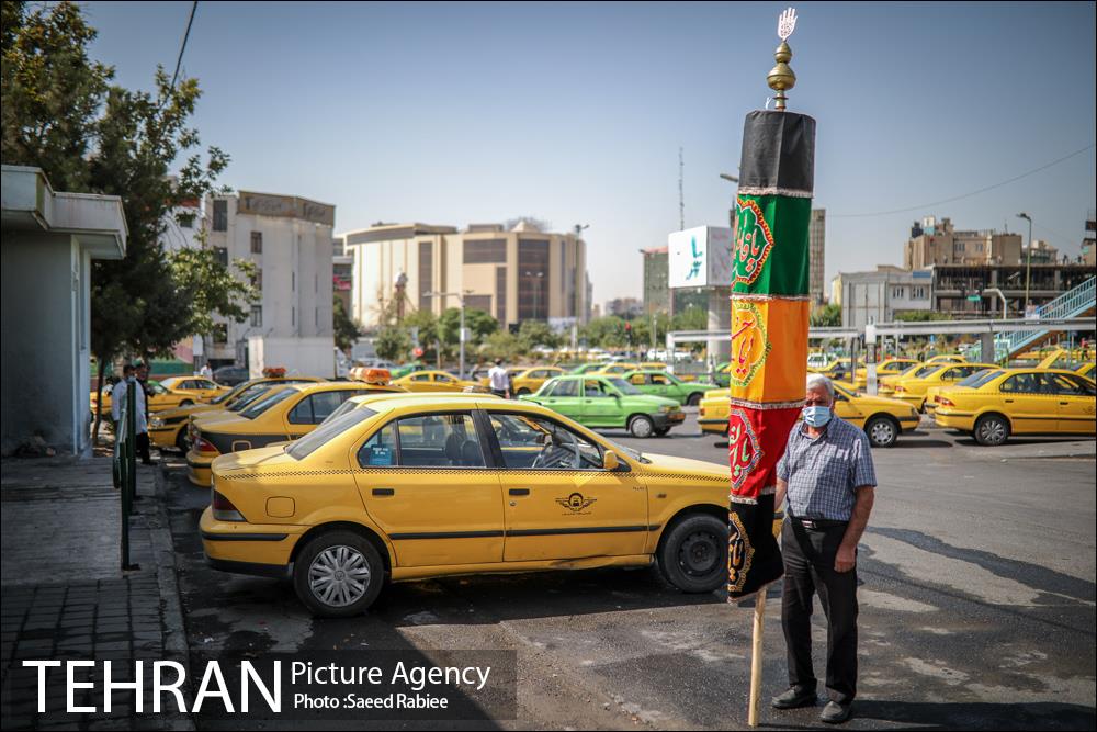 تکیه سیار عزای حسینی در پایانه تاکسیرانی سازمان آب 8