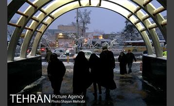 صبح برفی تهران 33