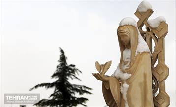 تهران برفی از نمای برج میلاد 27