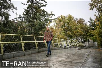 بارش باران پاییزی در تهران 7