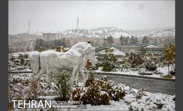 بارش نخستین برف پاییزی در تهران 3