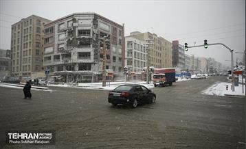 ترافیک روان در روز برفی تهران 20