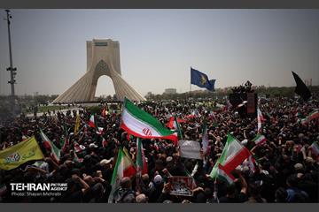 تشییع شهدای اقتدار ملی در تهران - 4 6