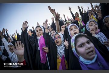 اجتماع بزرگ نوجوانان غرب تهران در پویش سلام فرمانده 45