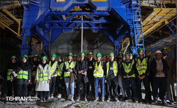 بازدید دانشجویان از پروژه ایستگاه مترو تختی 16
