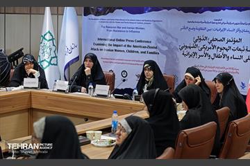 نشست خبری بین‌المللی آنلاین بررسی تاثیر حمله آمریکایی-صیهونیستی بر زنان، کودکان و خانواده‌های ایران 6
