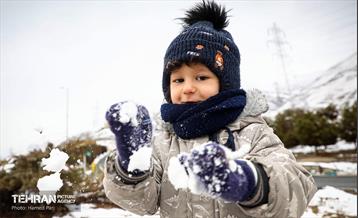 روز برفی در آبشار تهران 1