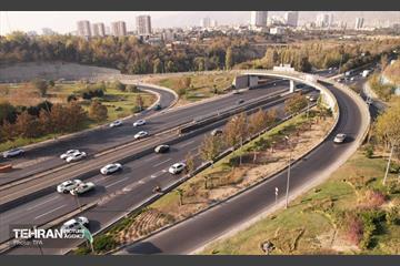 پل خروجی چمران شمال به همت غرب