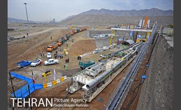 آغاز  حفاری تونل  محور جنوبی خط 6 مترو تهران 46