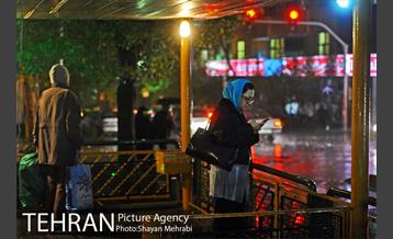 بارش شدید باران و تگرگ در تهران 12