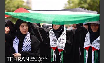 حضور اعضای هیئت هنر در راهپیمایی روز قدس 14