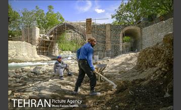 عملیات بازسازی پل خشتی کن 19