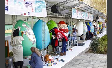 جشنواره تخم مرغ رنگی در باغ شهدا 14