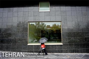 بارش باران پاییزی در تهران 1