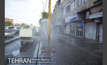 عملیات ضدعفونی معابر محله شوش  8