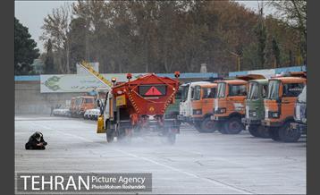 مانور خودرویی عملیات برف روبی شهرداری تهران 6