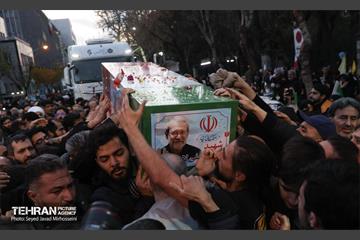 مراسم تشییع «علی لاریجانی»، «غلامرضا سلیمانی» و قهرمانان «ناو دنا» 3