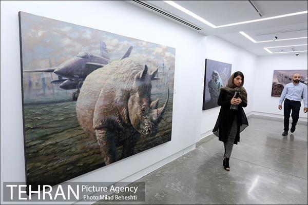 نمایش نقاشی های یحیی رویدل با عنوان گراند در گالری ثالث‎ 2
