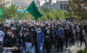 مراسم تشییع و خاکسپاری دوشهید گمنام دفاع مقدس در دریاچه چیتگر 22