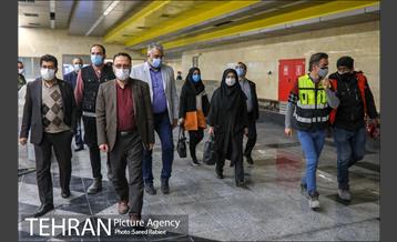 بازدید عضو شورای شهر از ایستگاه مترو یادگار امام(ه) 13