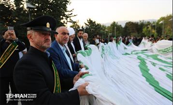 اهتزاز پرچم علوی در آستانه عید غدیر خم 3