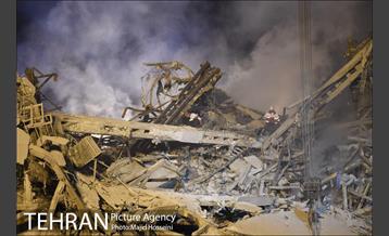 امداد رسانی شبانه در حادثه پلاسکو 8