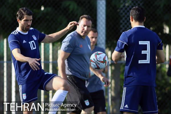 اولین تمرین تیم ملی فوتبال با سرمربی جدید 11