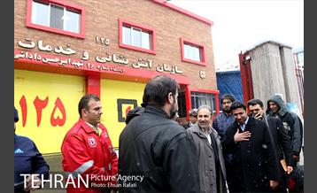 بازدید شهردار تهران از ستاد برف روبی منطقه 11 29