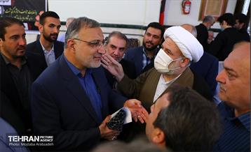 حضور شهردار تهران در مراسم ترحیم جانباز شهید محمد سرتیپی