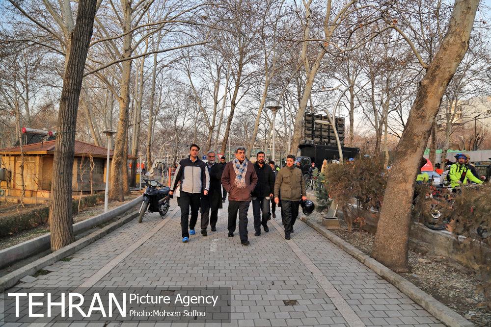 حضور پیروز حناچی در برنامه دوچرخه سواری روز هوای پاک در بوستان لاله 4