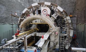 مونتاژ قطعه اصلی دومین دستگاه TBM خط 10 6