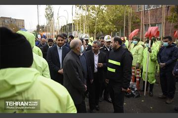 مانور برف روبی در منطقه ۳ تهران 16