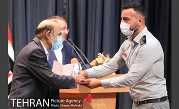 آیین تقدیر از آتش نشانان حریق پالایشگاه تهران 29