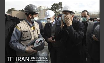 بازدید فتاح رئیس بنیاد مستضعفان از ساختمان پلاسکو 5