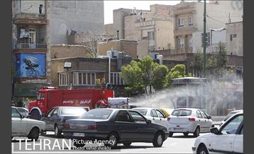 عملیات ضدعفونی محدوده مرکزی تهران 19