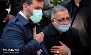 تشییع دو شهید گمنام در منطقه 15