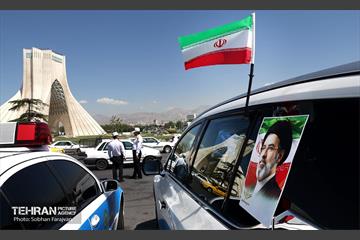 رژه خودرویی تاکسیرانان تهران برای بیعت با رهبر انقلاب 29