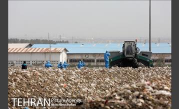 بازدید خبرنگاران از مجتمع پردازش و بازیافت زباله آرادکوه 9